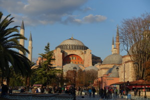 Hagia Sophia (the earliest Christian structure in this area of the world--now relegated to "museum" status.